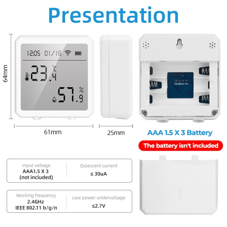 Wifi Temperature And Humidity Meter Sensor Equipment