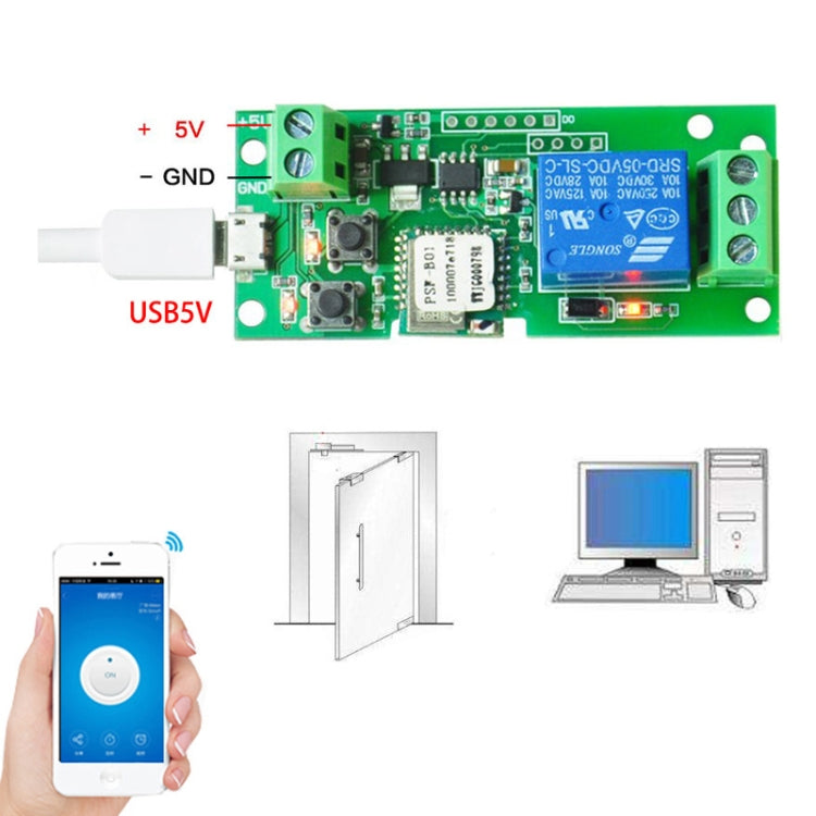 2pcs Sonoff WiFi Smart Switch Relay Module Works