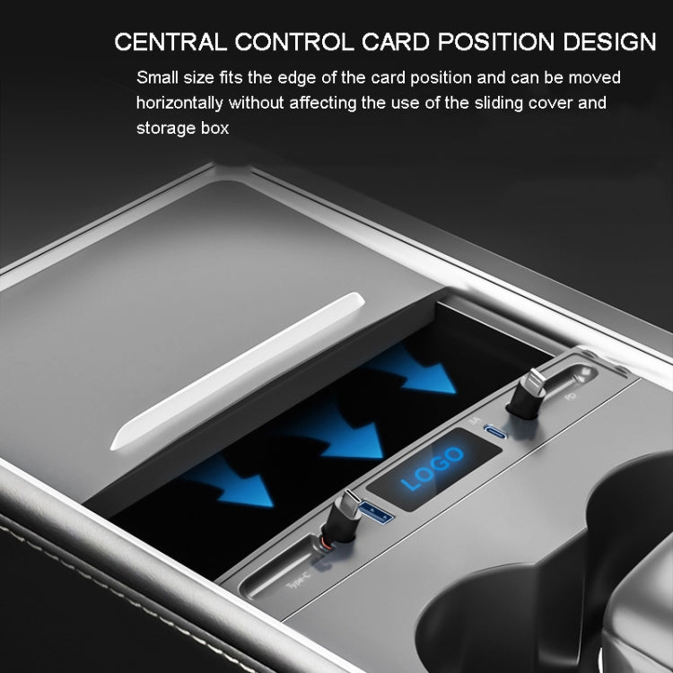 For Tesla Model 3 Y 27W USB-C/Type-C Docking Station HUB