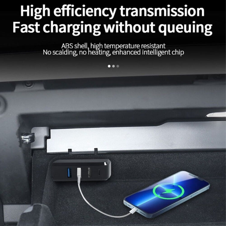 For Tesla Model 3/Y Car AH37 USB Hub Docking Station