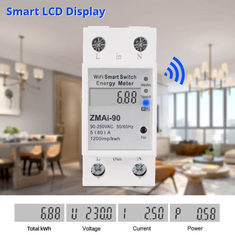 ZMAi-90 Wifi Smart Switch Energy Meter