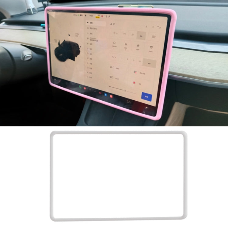 For Tesla Model3/Y Screen Bumper Protective Cover Silicone Frame