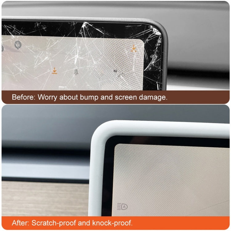 For Tesla Model3/Y Screen Bumper Protective Cover Silicone Frame