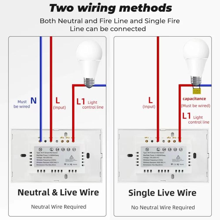Model 120 US Gauge Graffiti Smart WIFI Single Fire Switch