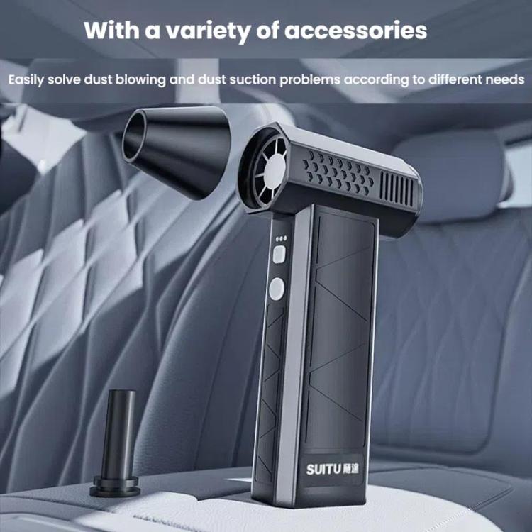 2-in-1 cordless air duster vacuum set with multiple nozzles and accessories for electronics and home cleaning.