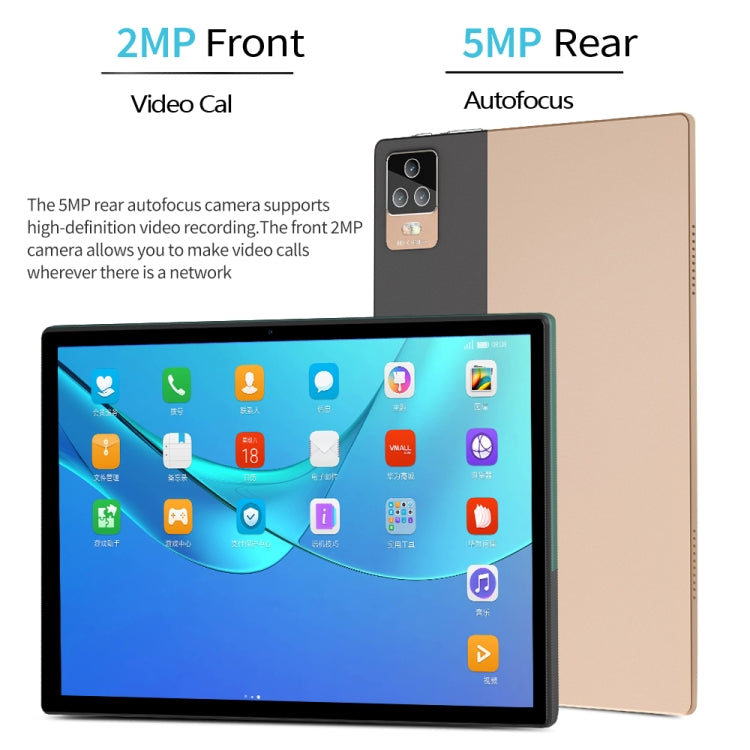 BDF P70 10.1 inch 4G Tablet PC, 8GB+128GB, Android 12