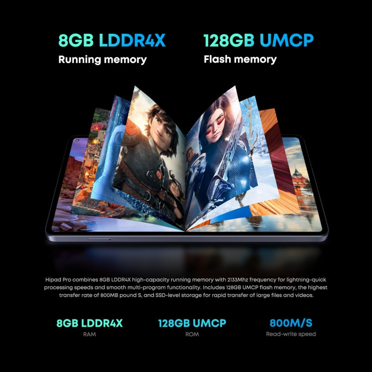 CHUWI HiPad Pro 4G Tablet PC, 10.8 inch 8GB+128GB Android 11