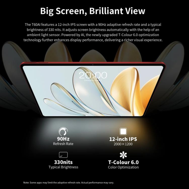 Teclast T60AI Tablet PC 12 inch 6GB+128GB Android 15