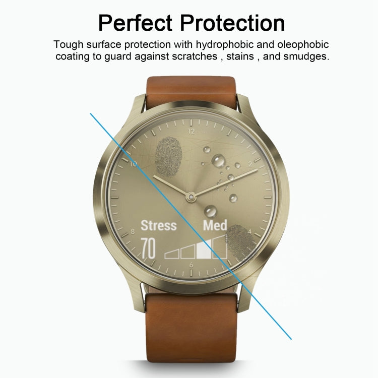 2 PCS ENKAY Hat-Prince for Garmin Vivomove HR Smart Watch 0.2mm 9H Surface Hardness 2.15D Explosion-proof Tempered Glass Screen Film, For Garmin Vivomove HR - NMNYSX