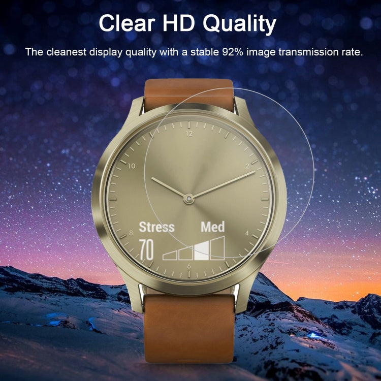 2 PCS ENKAY Hat-Prince for Garmin Vivomove HR Smart Watch 0.2mm 9H Surface Hardness 2.15D Explosion-proof Tempered Glass Screen Film, For Garmin Vivomove HR - NMNYSX