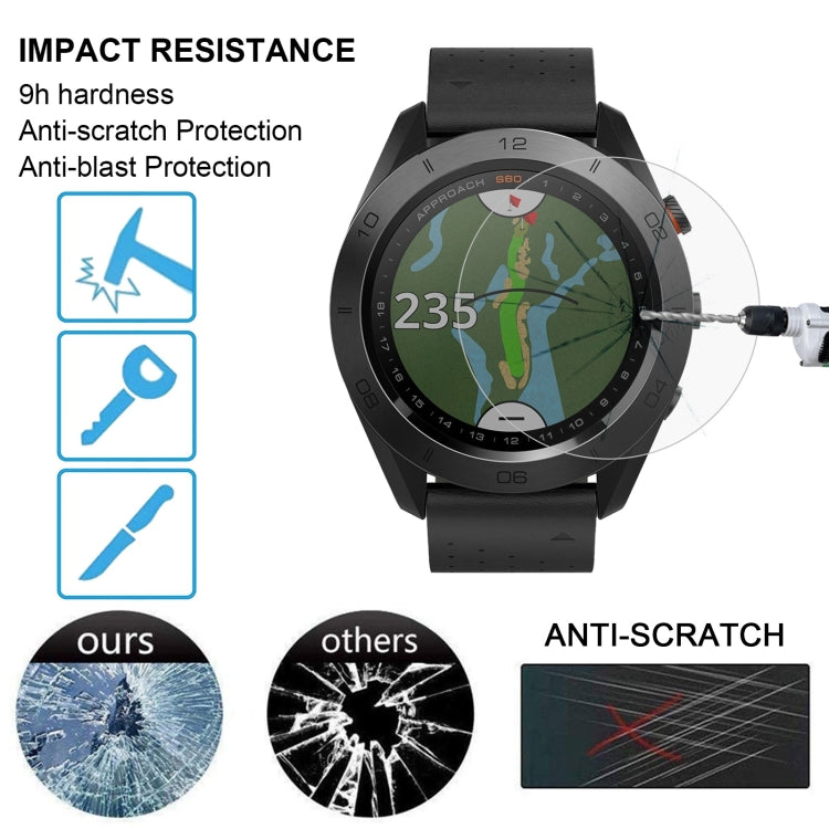 2 PCS ENKAY Hat-Prince for Garmin Approach S60 Smart Watch 0.2mm 9H Surface Hardness 2.15D Explosion-proof Tempered Glass Screen Film, For Garmin Approach S60(2PCS) - NMNYSX