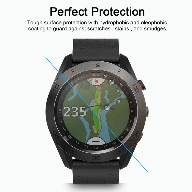 2 PCS ENKAY Hat-Prince for Garmin Approach S60 Smart Watch 0.2mm 9H Surface Hardness 2.15D Explosion-proof Tempered Glass Screen Film, For Garmin Approach S60(2PCS) - NMNYSX