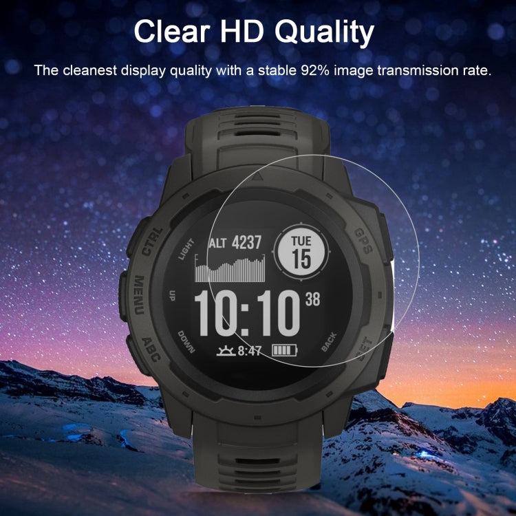 2 PCS ENKAY Hat-Prince 0.2mm 9H 2.15D Curved Edge Tempered Glass Film for Garmin Instinct Intelligent Sports Watch, 2 PCS Garmin Instinct - NMNYSX