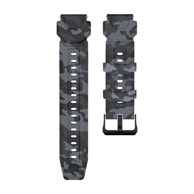 For KOSPET TANK M1 Pro (CA0832B) Silicone Watch Band, Watch Band Camouflage, Watch Band Black - NMNYSX
