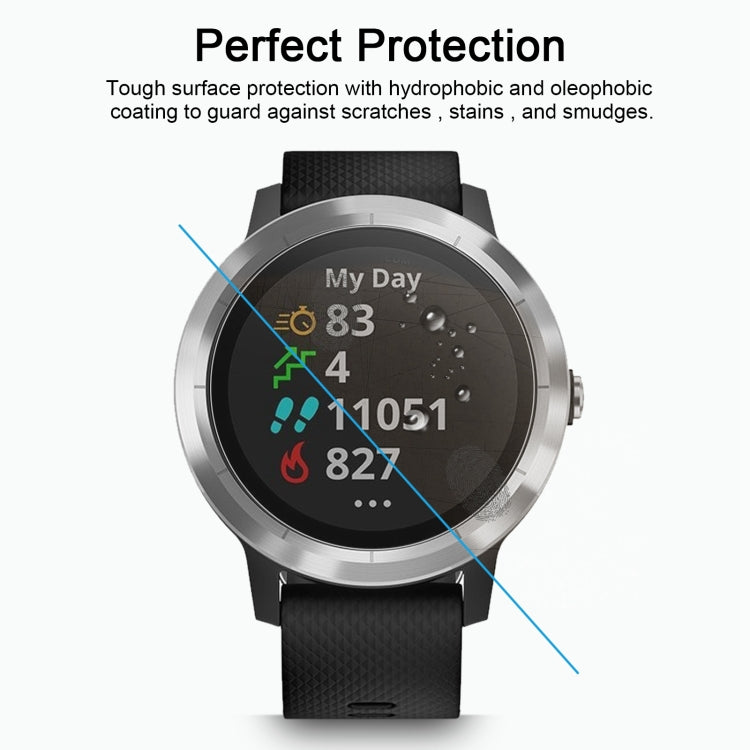 2 PCS ENKAY Hat-Prince 0.2mm 9H 2.15D Curved Edge Tempered Glass Film for Garmin Vivoactive 3 trainer, 2 PCS Garmin Vivoactive 3 trainer - NMNYSX