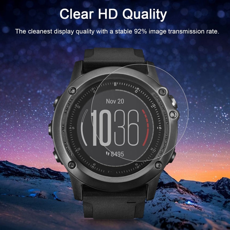 ENKAY Hat-Prince for Garmin Fenix 3 HR Smart Watch 0.2mm 9H Surface Hardness 2.15D Curved Edge Tempered Glass Film - NMNYSX