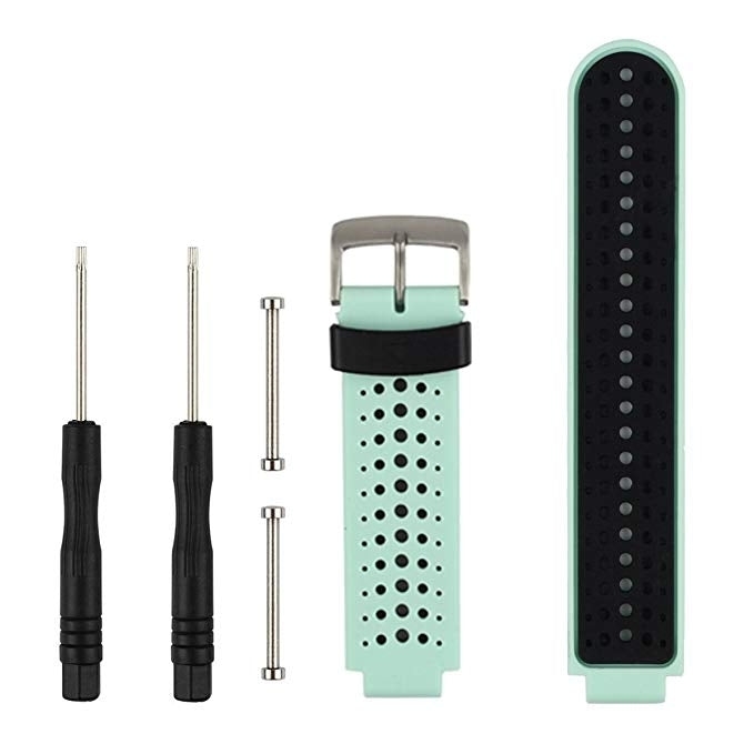 Two-colour Silicone Sport Watch Band for Garmin Forerunner 230 / 235 / 620 / 630 / 735XT - NMNYSX