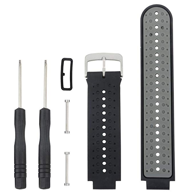 Two-colour Silicone Sport Watch Band for Garmin Forerunner 230 / 235 / 620 / 630 / 735XT - NMNYSX