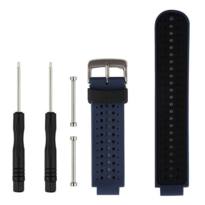 Two-colour Silicone Sport Watch Band for Garmin Forerunner 230 / 235 / 620 / 630 / 735XT - NMNYSX