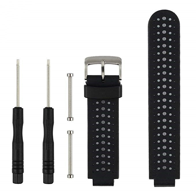 Two-colour Silicone Sport Watch Band for Garmin Forerunner 230 / 235 / 620 / 630 / 735XT - NMNYSX