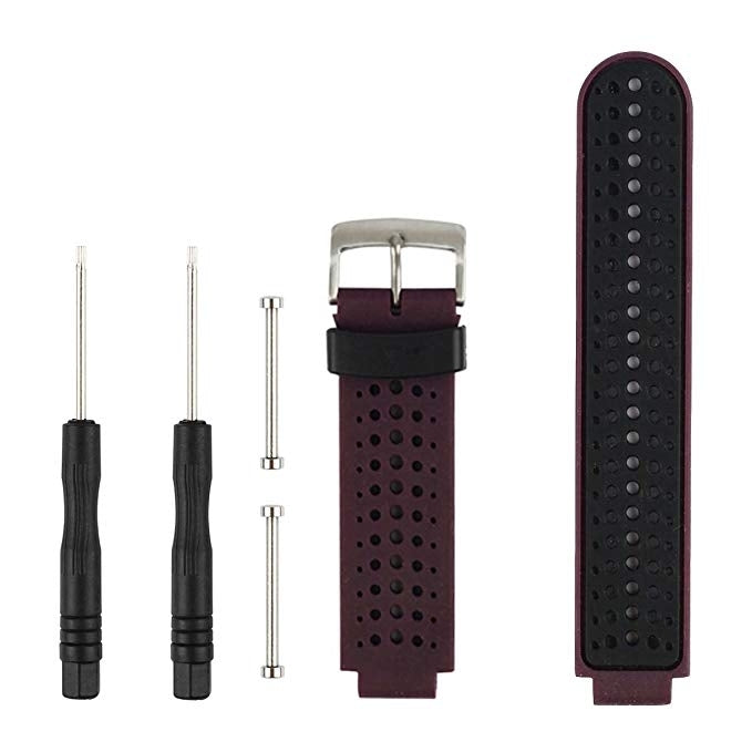 Two-colour Silicone Sport Watch Band for Garmin Forerunner 230 / 235 / 620 / 630 / 735XT - NMNYSX
