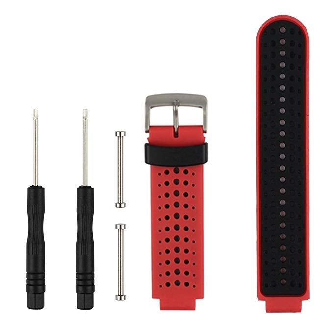 Two-colour Silicone Sport Watch Band for Garmin Forerunner 230 / 235 / 620 / 630 / 735XT - NMNYSX