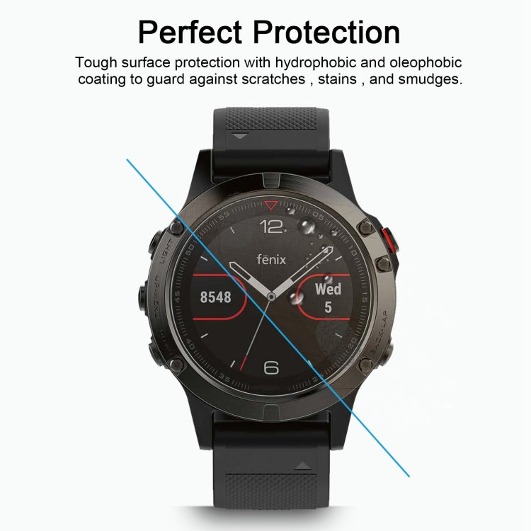 2 PCS ENKAY Hat-Prince for Garmin Fenix 5 Smart Watch 0.2mm 9H Surface Hardness 2.15D Explosion-proof Tempered Glass Screen Film - NMNYSX