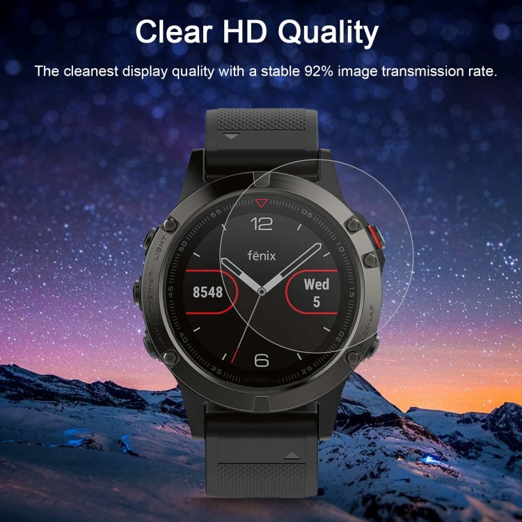2 PCS ENKAY Hat-Prince for Garmin Fenix 5 Smart Watch 0.2mm 9H Surface Hardness 2.15D Explosion-proof Tempered Glass Screen Film - NMNYSX