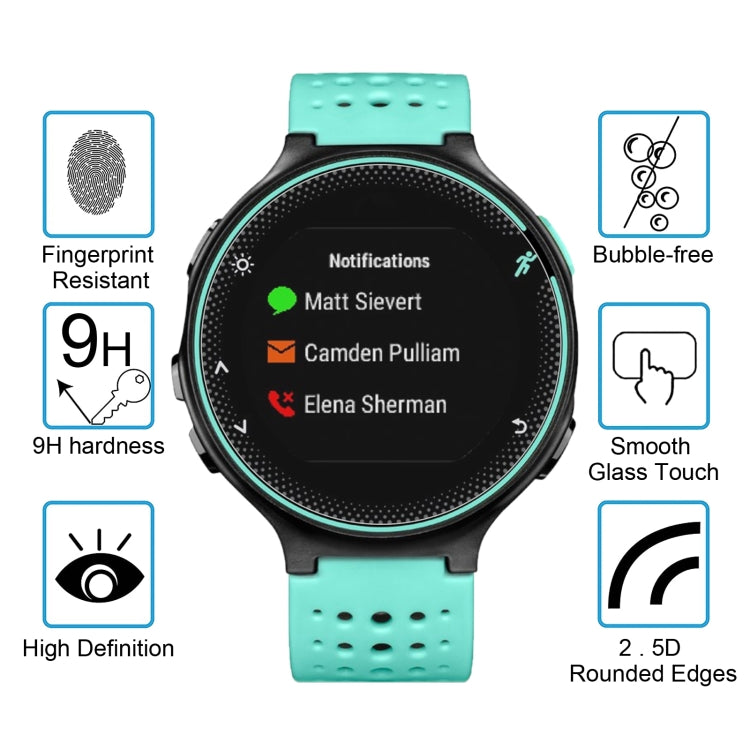 2 PCS ENKAY Hat-Prince for Garmin Forerunner 235 Smart Watch 0.2mm 9H Surface Hardness 2.15D Explosion-proof Tempered Glass Screen Film - NMNYSX