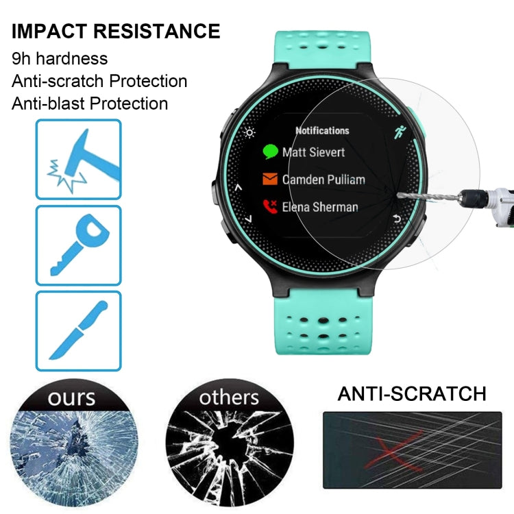 2 PCS ENKAY Hat-Prince for Garmin Forerunner 235 Smart Watch 0.2mm 9H Surface Hardness 2.15D Explosion-proof Tempered Glass Screen Film - NMNYSX
