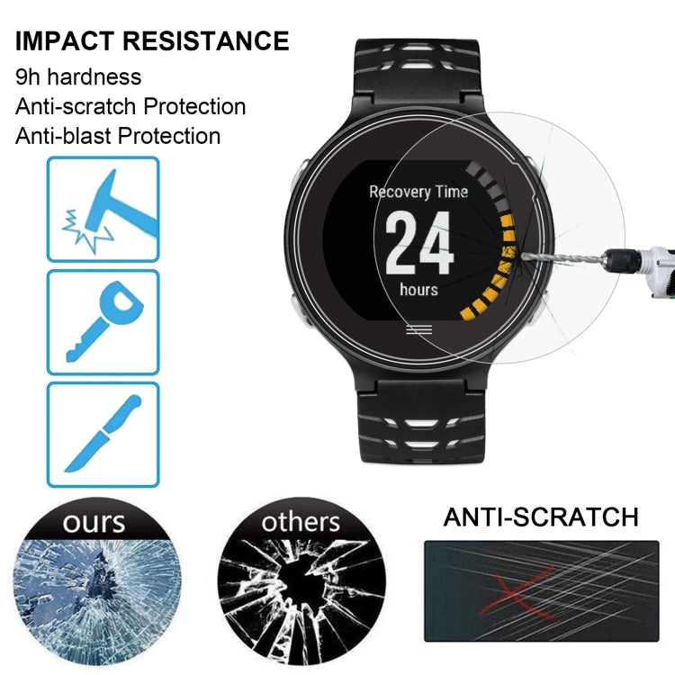 2 PCS ENKAY Hat-Prince for Garmin Forerunner 630 Smart Watch 0.2mm 9H Surface Hardness 2.15D Explosion-proof Tempered Glass Screen Film - NMNYSX