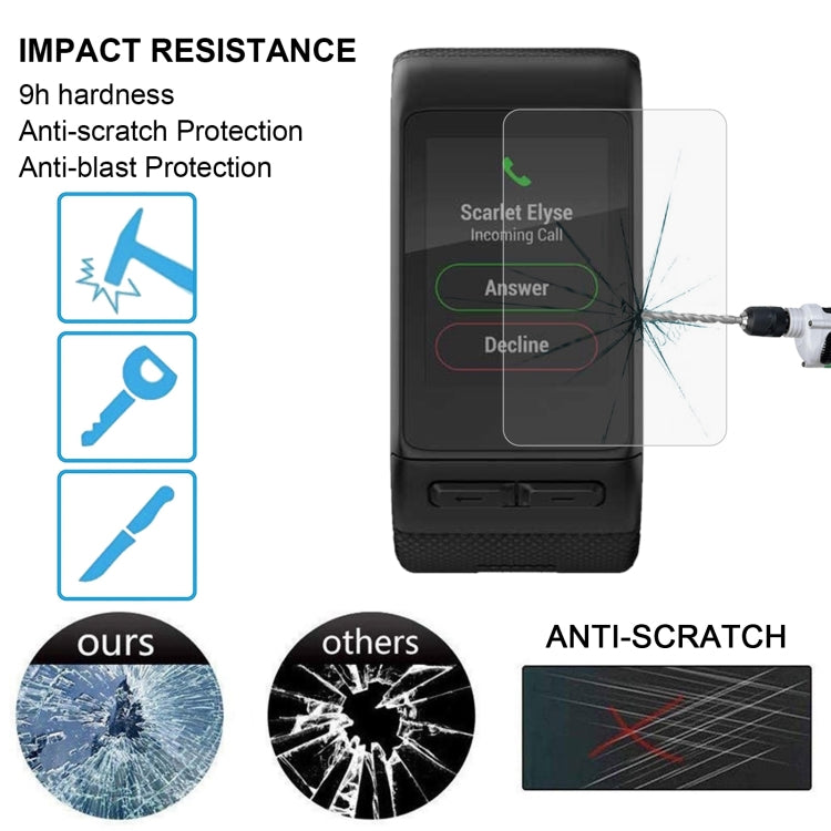 2 PCS ENKAY Hat-Prince for Garmin Vivoactive HR Smart Watch 0.2mm 9H Surface Hardness 2.15D Explosion-proof Tempered Glass Screen Film - NMNYSX