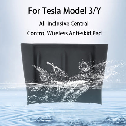 For Tesla Model 3 / Y Car Phone Wireless Charging Silicone Mat