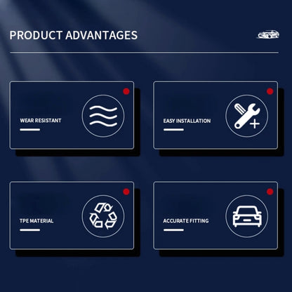 For Tesla Model Y Car Front Hood Gutter Protective Cover