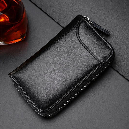 9106 Leather Zipper Wallet Keys Holder Bag