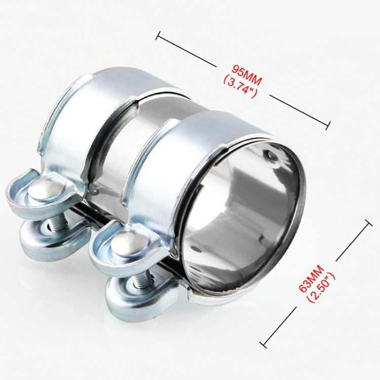 2.5 Inch Car Turbo Exhaust Downpipe Lap Joint Band Clamp