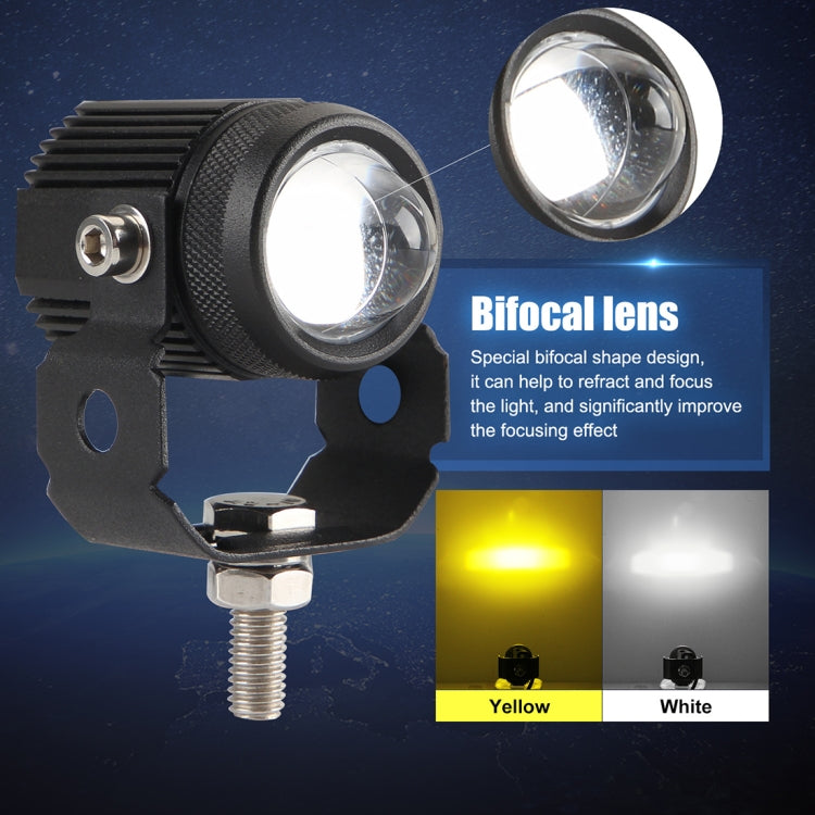 2 PCS Motorcycles Double Color Headlights / Fog Light