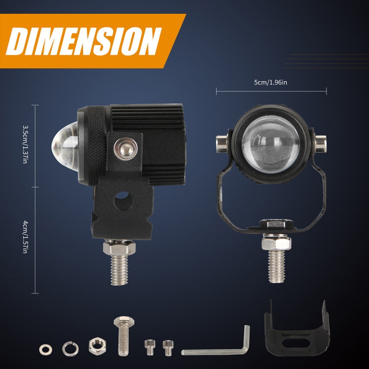 2 PCS Motorcycles Double Color Headlights / Fog Light