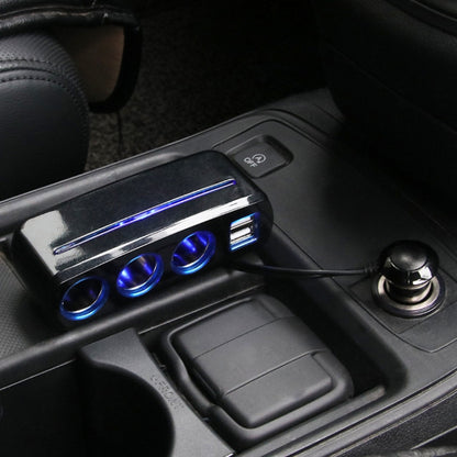 SHUNWEI SD-1938 120W 3A Car 3 in 1 Dual USB Charger