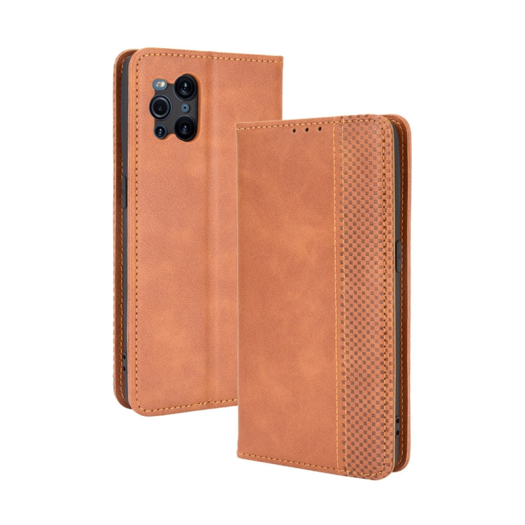 Magnetic Buckle Retro Crazy Horse Texture Horizontal Flip Leather Case with Holder & Card Slots & Photo Frame, For OPPO Find X3 / Find X3 Pro, For OPPO Reno5 Pro Plus / Find X3 Neo, For Xiaomi Redmi Note 10 4G / Note 10S��������������������������������... - NMNYSX