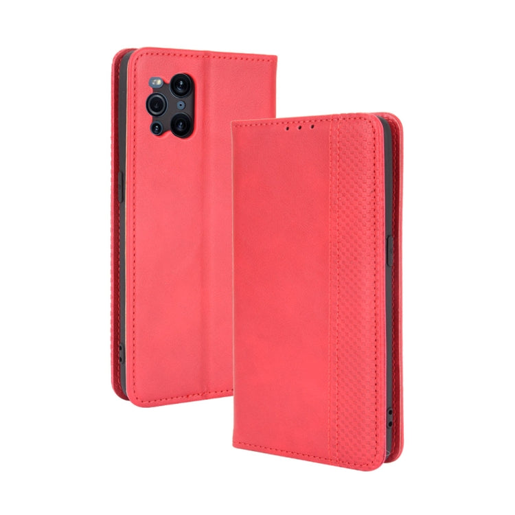 Magnetic Buckle Retro Crazy Horse Texture Horizontal Flip Leather Case with Holder & Card Slots & Photo Frame, For OPPO Find X3 / Find X3 Pro, For OPPO Reno5 Pro Plus / Find X3 Neo, For Xiaomi Redmi Note 10 4G / Note 10S��������������������������������... - NMNYSX