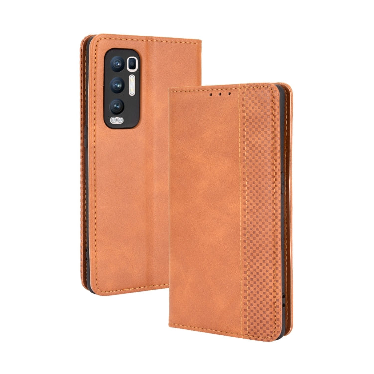 Magnetic Buckle Retro Crazy Horse Texture Horizontal Flip Leather Case with Holder & Card Slots & Photo Frame, For OPPO Find X3 / Find X3 Pro, For OPPO Reno5 Pro Plus / Find X3 Neo, For Xiaomi Redmi Note 10 4G / Note 10S��������������������������������... - NMNYSX