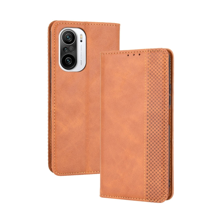 Magnetic Buckle Retro Crazy Horse Texture Horizontal Flip Leather Case with Holder & Card Slots & Photo Frame, For OPPO Find X3 / Find X3 Pro, For OPPO Reno5 Pro Plus / Find X3 Neo, For Xiaomi Redmi Note 10 4G / Note 10S��������������������������������... - NMNYSX