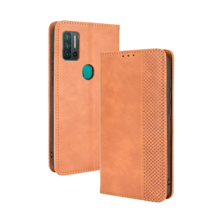 Magnetic Buckle Retro Crazy Horse Texture Horizontal Flip Leather Case with Holder & Card Slots & Photo Frame, For Ulefone Note 11P, For Xiaomi Mi 10S - NMNYSX