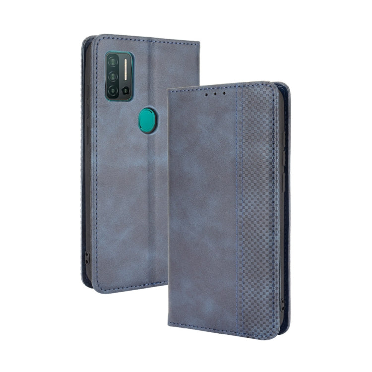 Magnetic Buckle Retro Crazy Horse Texture Horizontal Flip Leather Case with Holder & Card Slots & Photo Frame, For Ulefone Note 11P, For Xiaomi Mi 10S - NMNYSX