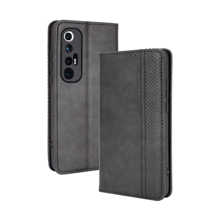 Magnetic Buckle Retro Crazy Horse Texture Horizontal Flip Leather Case with Holder & Card Slots & Photo Frame, For Ulefone Note 11P, For Xiaomi Mi 10S - NMNYSX