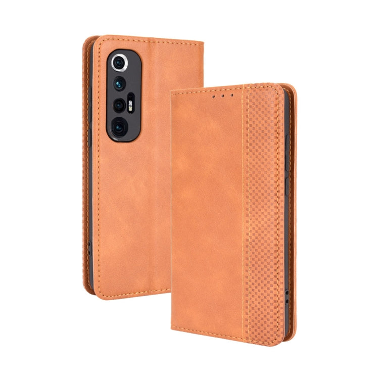 Magnetic Buckle Retro Crazy Horse Texture Horizontal Flip Leather Case with Holder & Card Slots & Photo Frame, For Ulefone Note 11P, For Xiaomi Mi 10S - NMNYSX