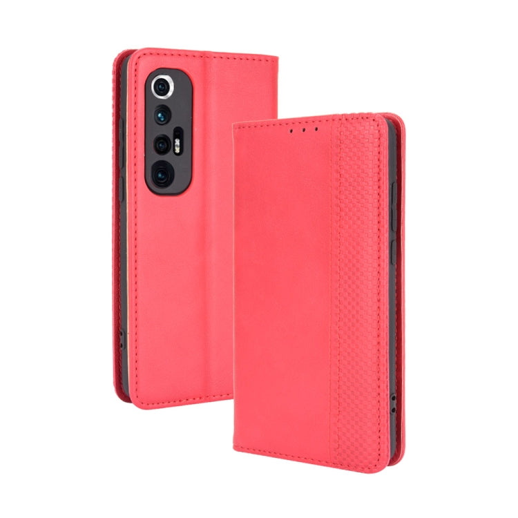 Magnetic Buckle Retro Crazy Horse Texture Horizontal Flip Leather Case with Holder & Card Slots & Photo Frame, For Ulefone Note 11P, For Xiaomi Mi 10S - NMNYSX