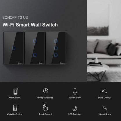 433 RF WIFI Smart Touch Switch