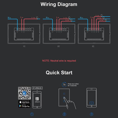 433 RF WIFI Smart Touch Switch